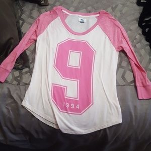 3/4 sleeve baseball style